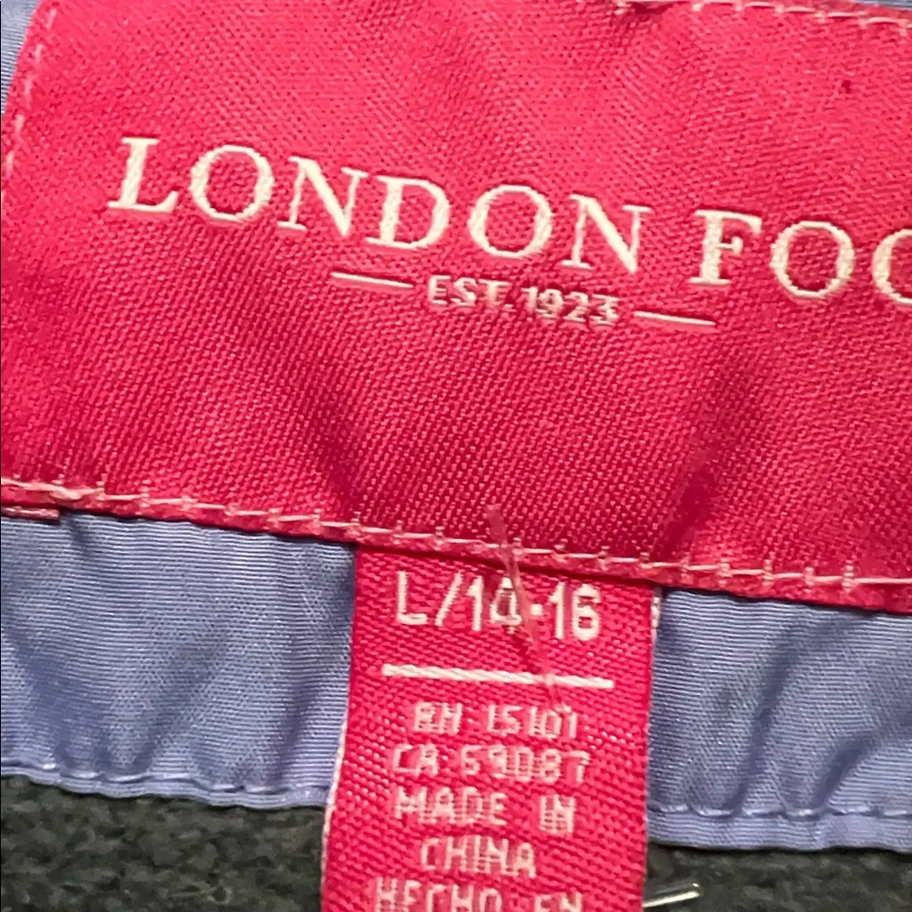 London Fog purple Girls' Outerwear coat